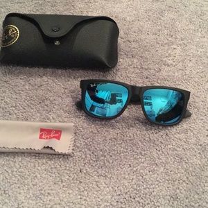 ray ban justin blue mirror